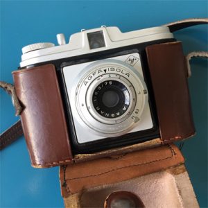 Foto's: Oud fototoestel in leren hoes